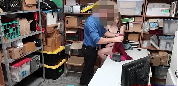  Store security fucks hot teen shoplifter